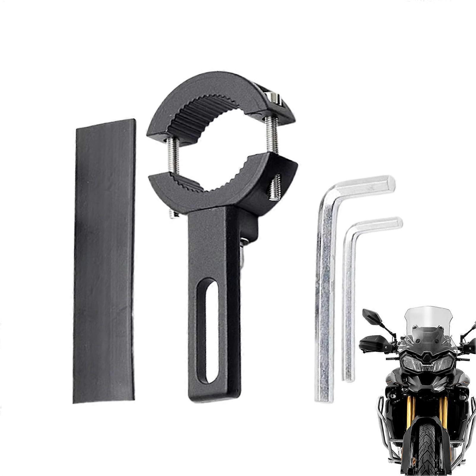 Motorcycle Headlight Bracket with Adjustable Clamp, AntiVibration Fog Light Mount for 2.23.8cm Bars