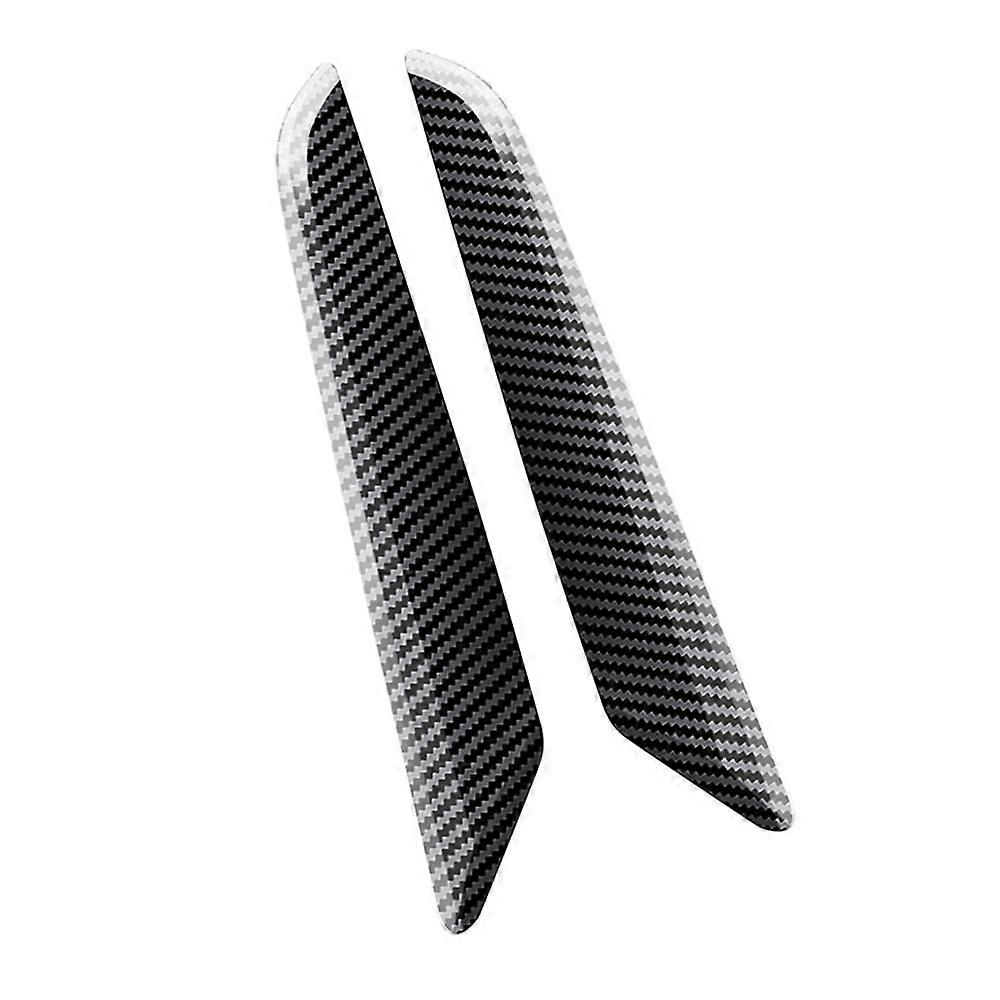 2Pcs Carbon Fiber Car Inner Door Handle Trim Pull Grab Panel Handle