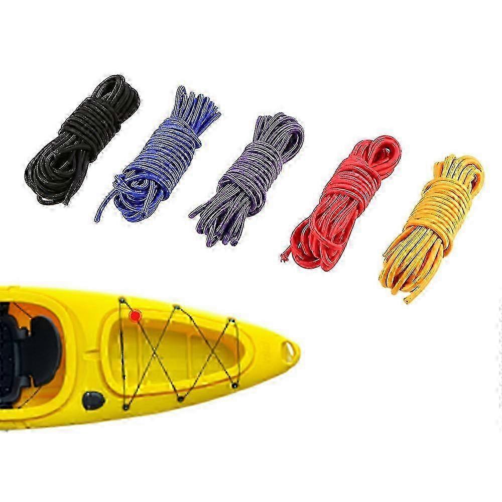 5 meter 4mm / 5mm kajakbåt elastisk Bungee sladd rep