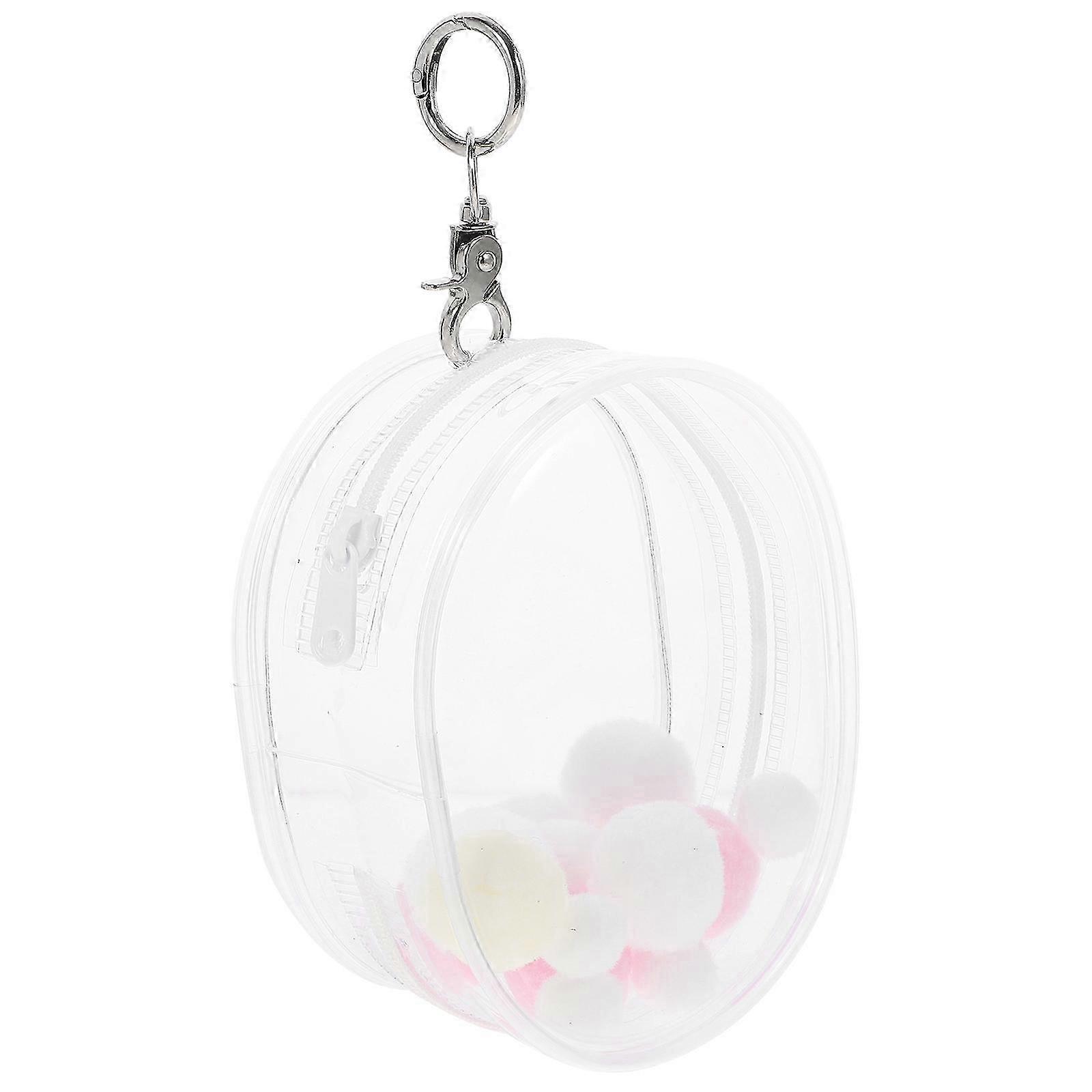 Mini Transparent PVC Storage Bags, 1 Set with Versatile Hanging Design