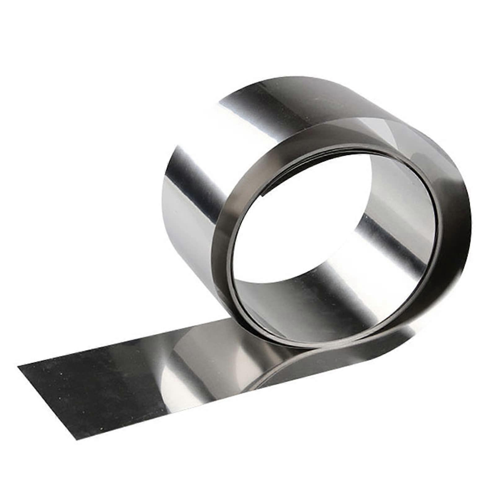 Stainless Steel Thin Sheet 0.015mm  Strength 100mm Width 5m Foil Plate for Workshop