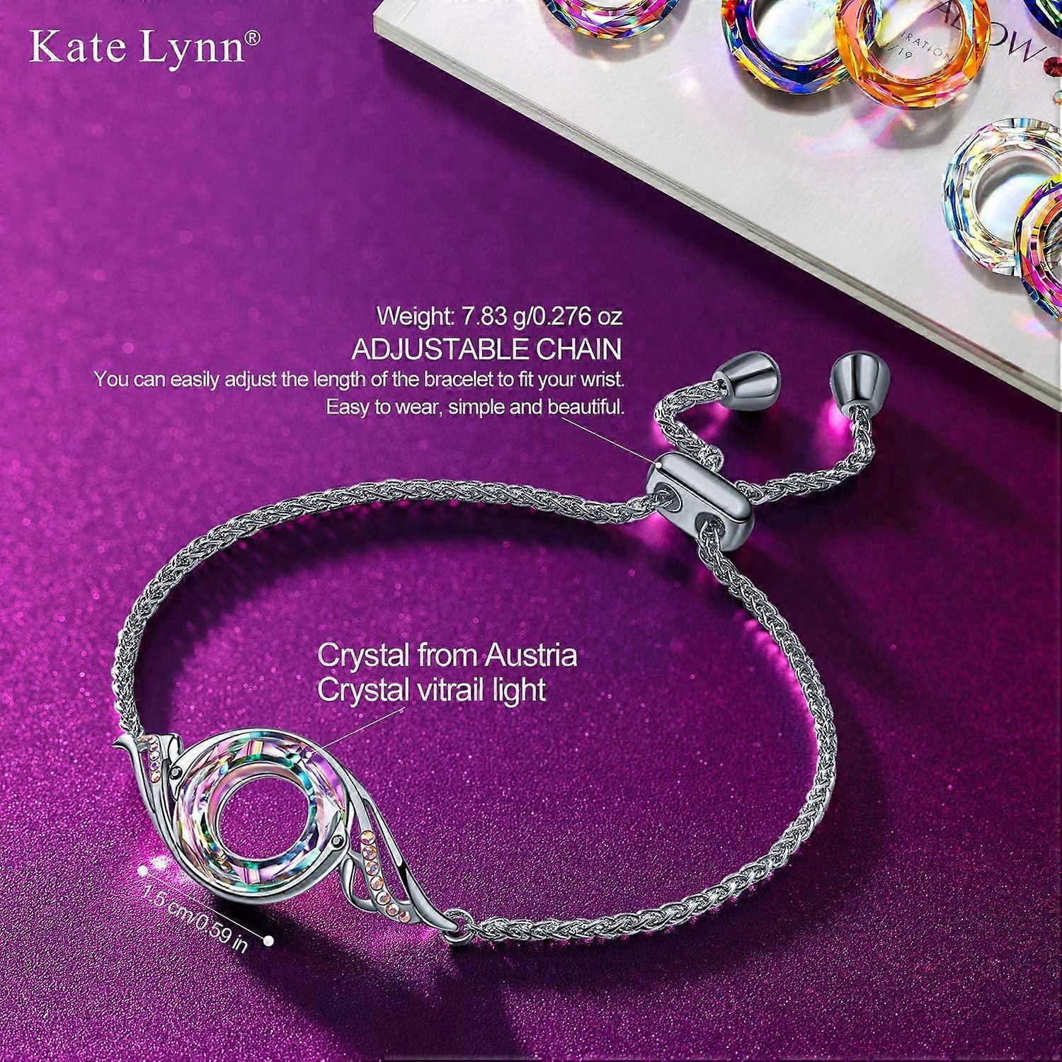  Rise From the Ashes Phoenix Bracelet Made with Crystals from Aua, Adjustable