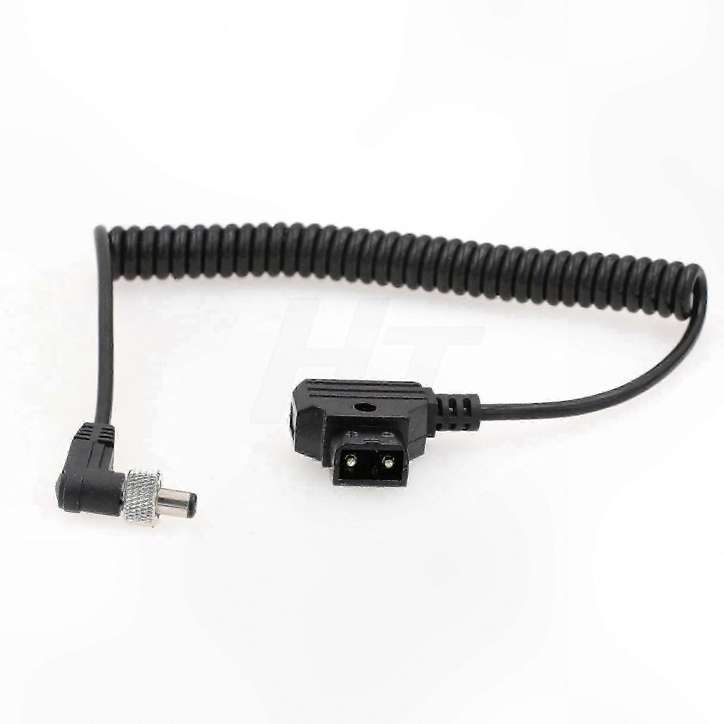 Locking DC Coiled Power Cable for D-Tap Devices with Wireless Compatibility