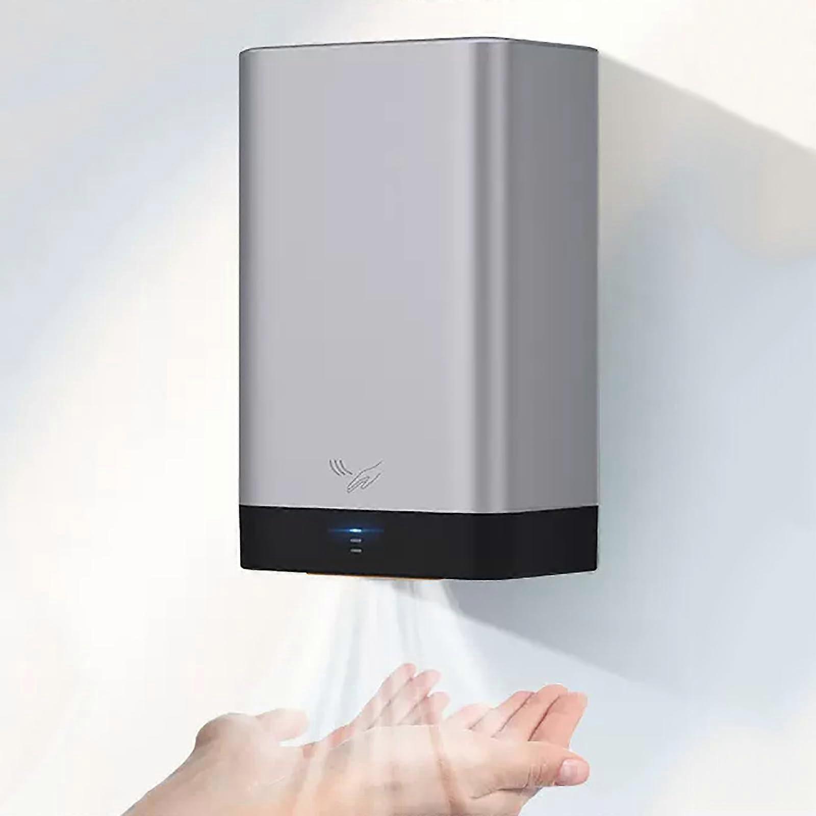 Automatic Hand Dryer with Fast Drying, Energy Saving, Wall Mounted Commercial Electric Black Silver