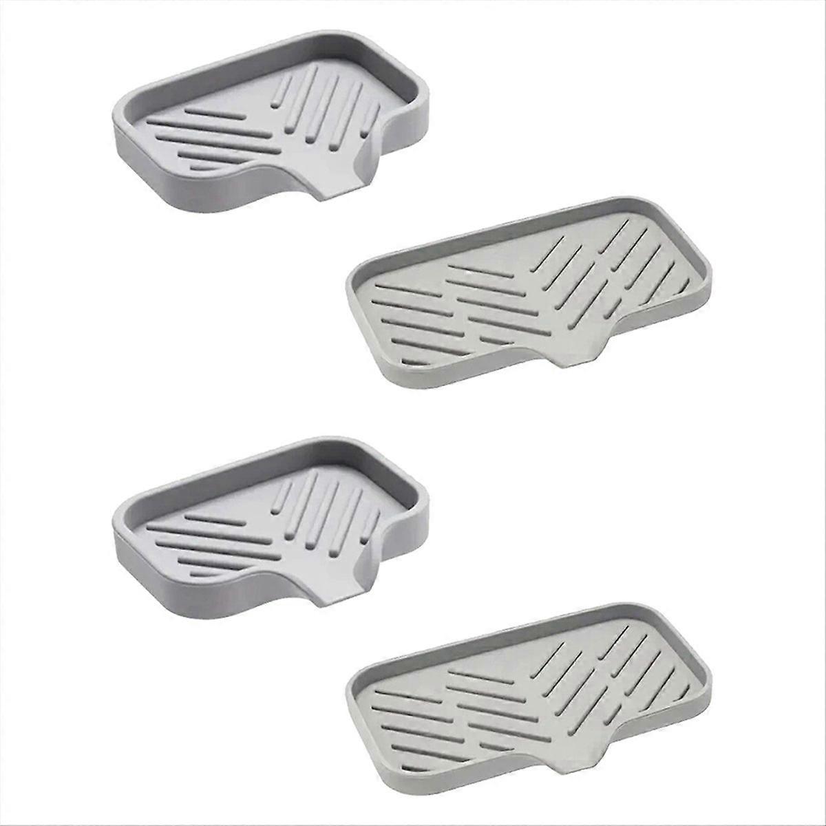 بالوعة صينية سيليكون مع رف تخزين الإسفنج بالصابون