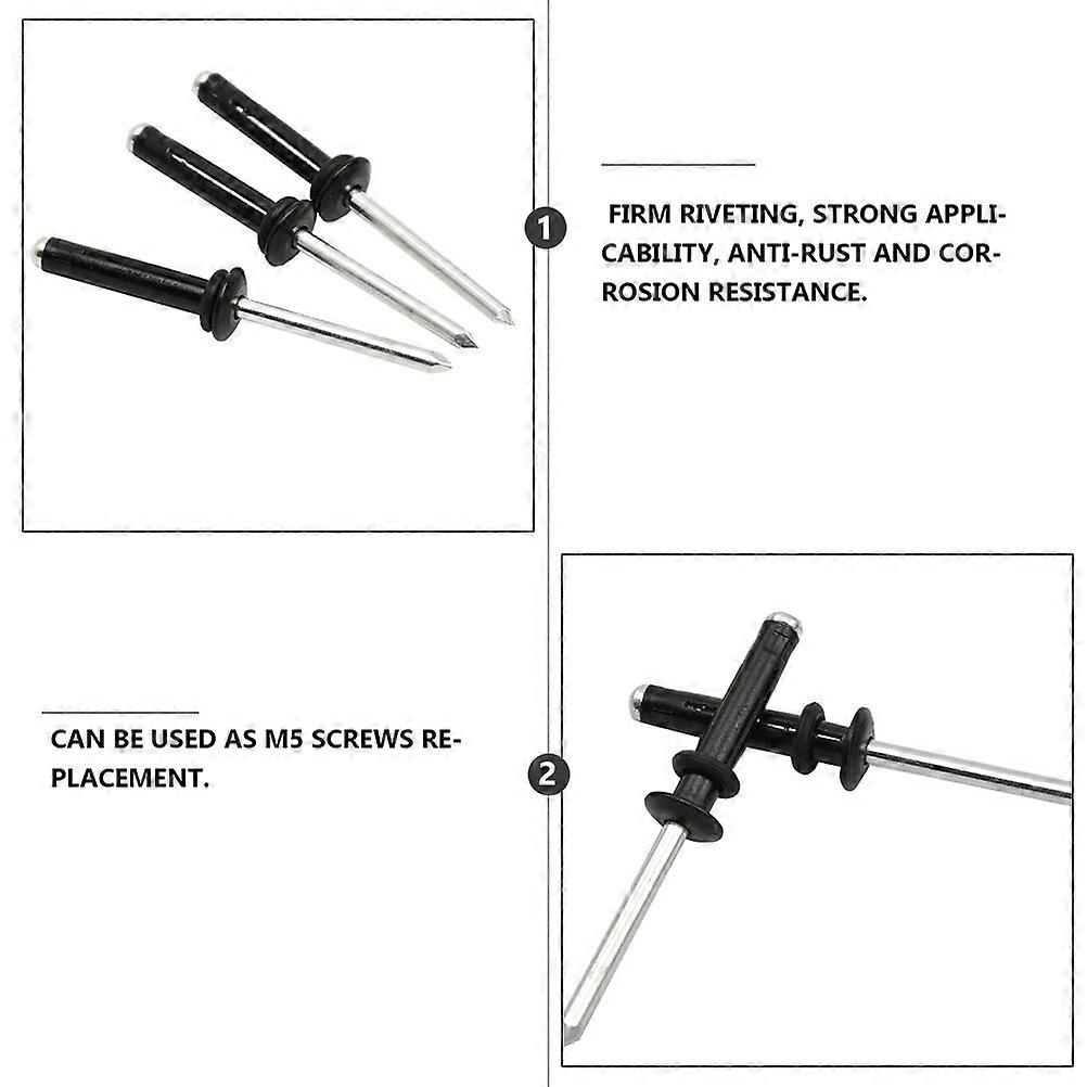 Black Exploding Rivet for Canoe Aluminum Rivets with 10Pcs Set