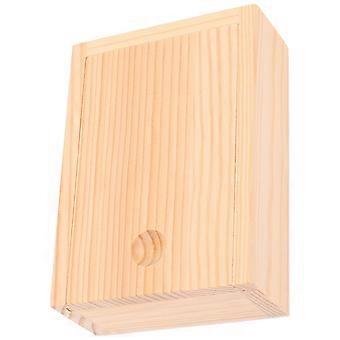 Fotobox aus Holz, Aufbewahrungskoffer für Karten zur täglichen Aufbewahrung
