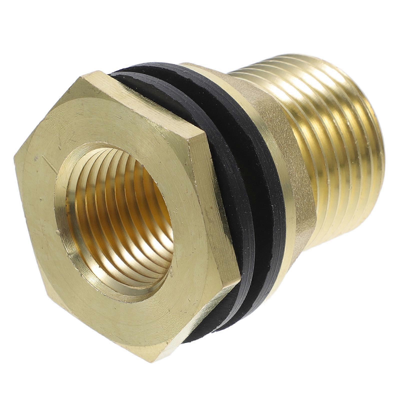 Bulkhead Fitting Fish Adapter for Water Tank Faucet 3Pcs