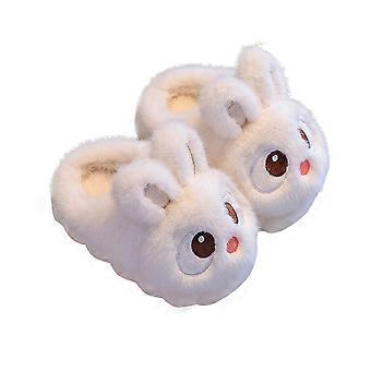 Mikilon Winter Kinder Hausschuhe mit Plüschbezug, niedlich, rutschfest, warm, aus Baumwolle (Größe 0-14 Jahre)