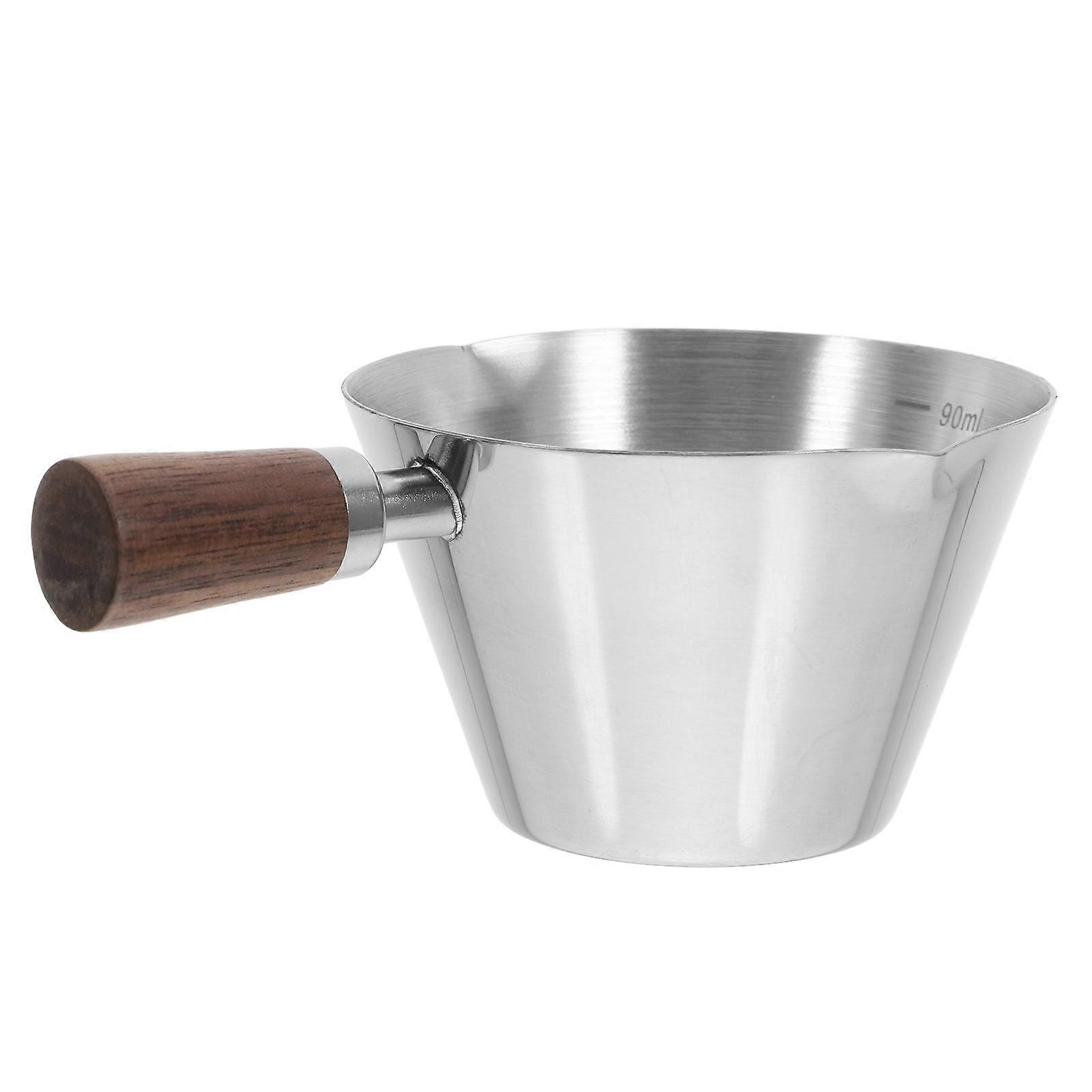 Walnut Handle Coffee Measuring Cup for Espresso Extraction 5Pcs