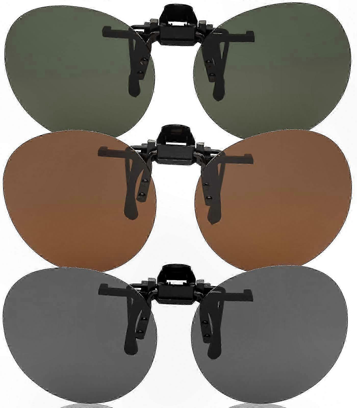 Round Polarized Clip-On Glasses Attachment