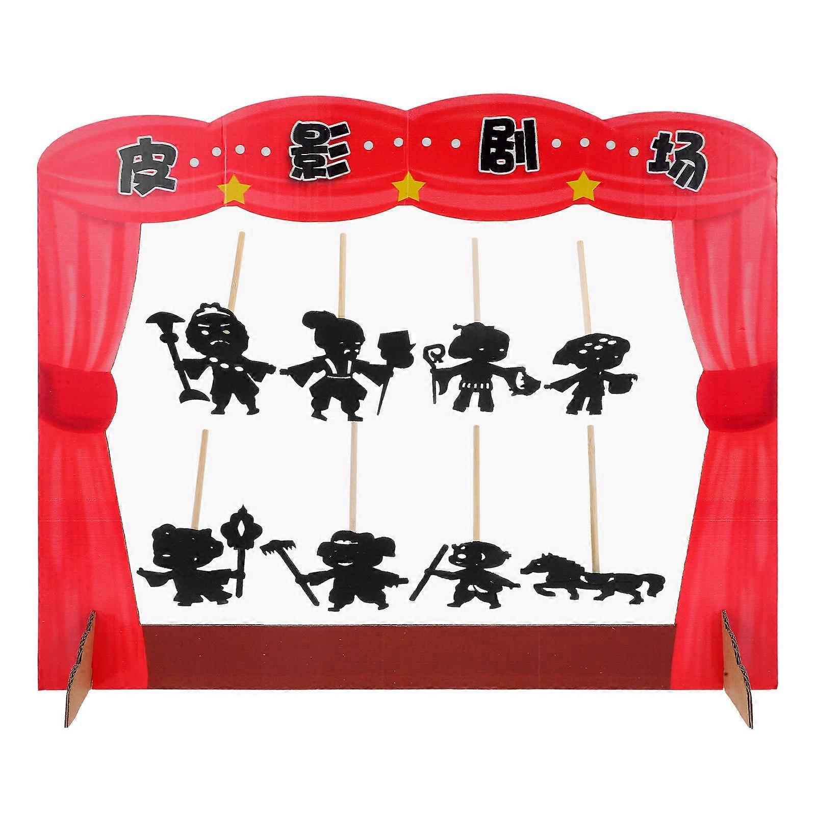 Skin Shadow Puppet Kit for Fun with 1Set Creative Storytelling Puppet Props