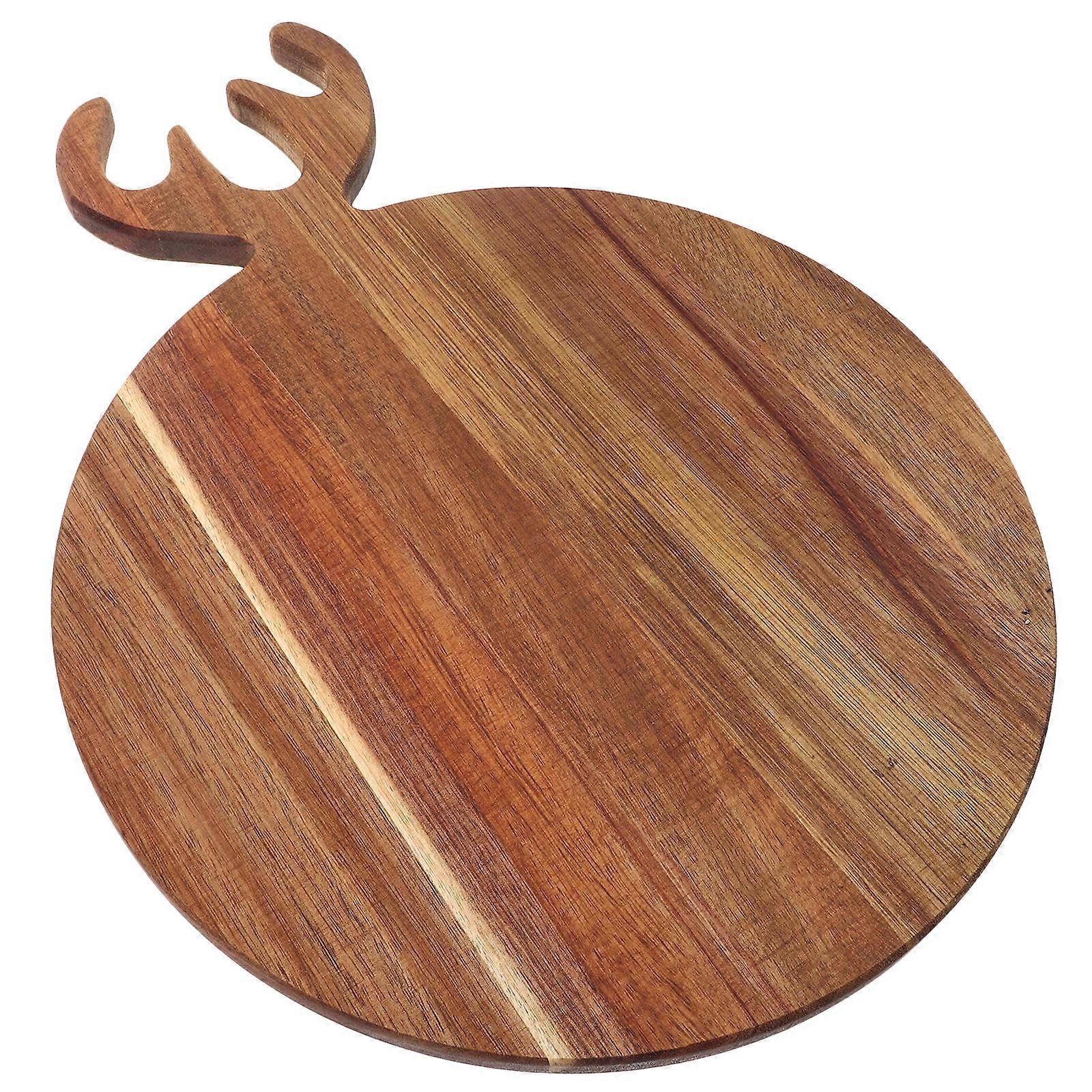 Bread Serving Plate Wooden Design for Kitchen Use 2Pcs