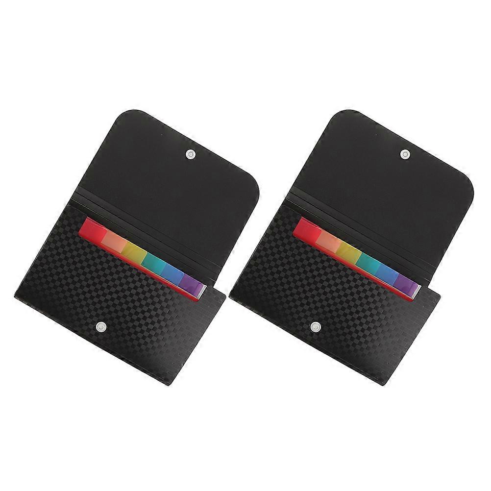 2pcs Multipurpose Document Folders Small File Folders Mini Expanding File