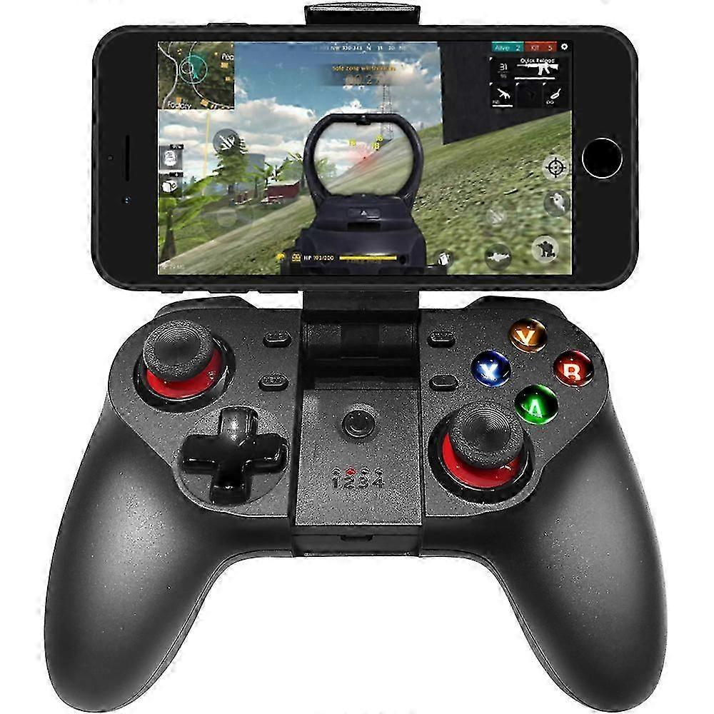 Upgraded Mobile Game Controller, Wireless Bluetooth Gamepad Joystick Multimedia Game Controller Compatible with iOS Android Perfect compatible with Th