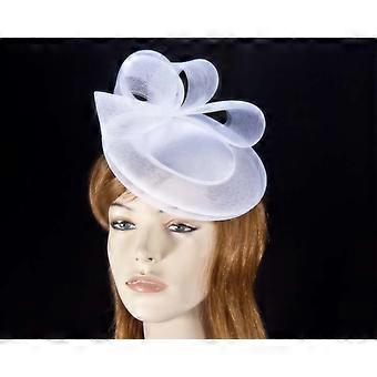 White Wedding Cocktail Hat K4691W