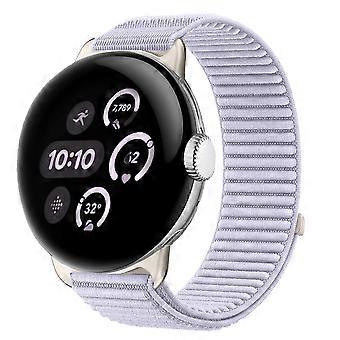 Nylon für Google Pixel Watch 4 / 3 45mm Klettverschluss Band Lila