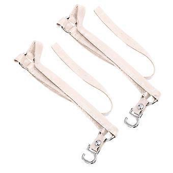 Detachable High Heels Straps Anti Slip Shoe Accessories Yellow Pu 1 Pair