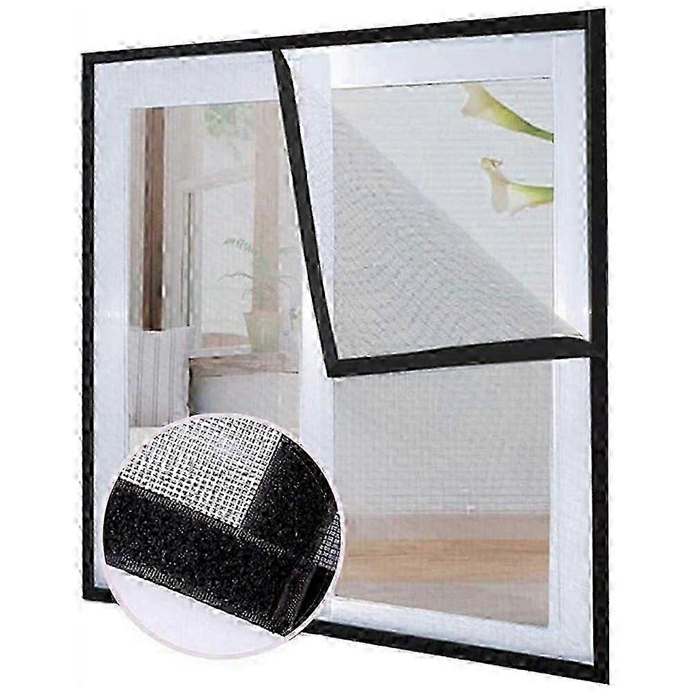 Window Fly Screen | Adhesive Tear-resistant Pet & Insect Protection Screen 100x120cm