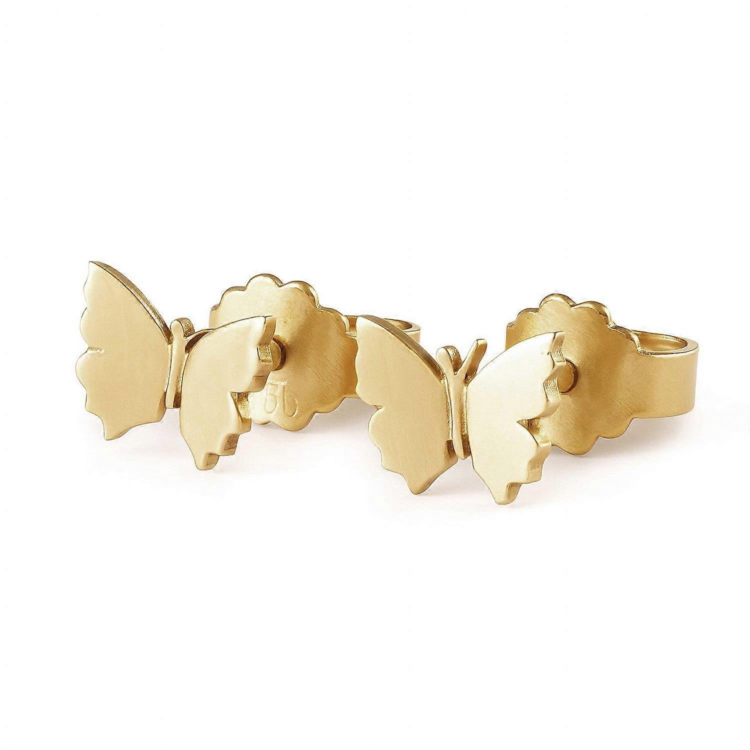 Trollbeads Flutter Tiny Gold Plated Earring Studs | Trollbeads UK J…