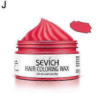 Princess Pink (J) $sevich jednorazowy, farbowany wosk do włosów, szybko modelujący włosy, 9 kolorów, krem ​​do włosów dla mężczyzn i kobiet 120 g_DuibY