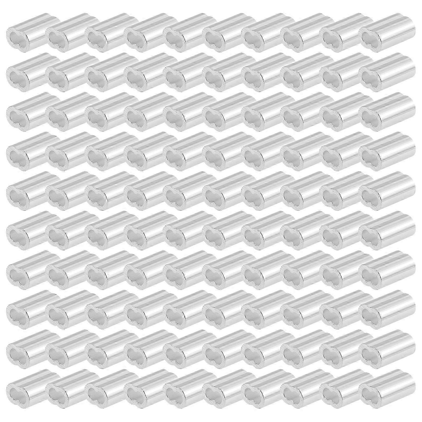 Wire Rope Aluminum Crimp Loop Sleeve for Protection with 100Pcs Quantity