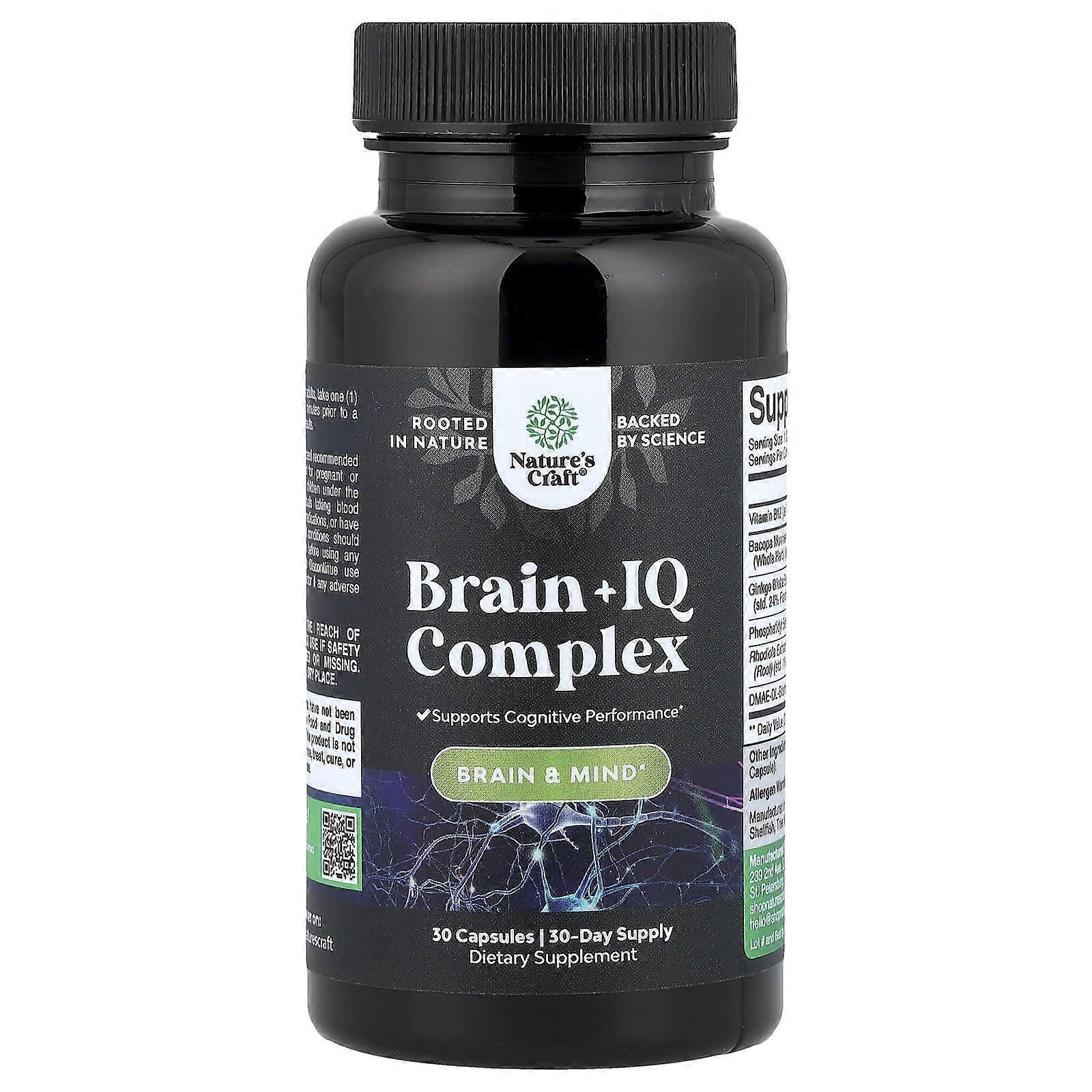Nature's Craft, Brain + IQ Complex, 30 Capsules, 2-Pack