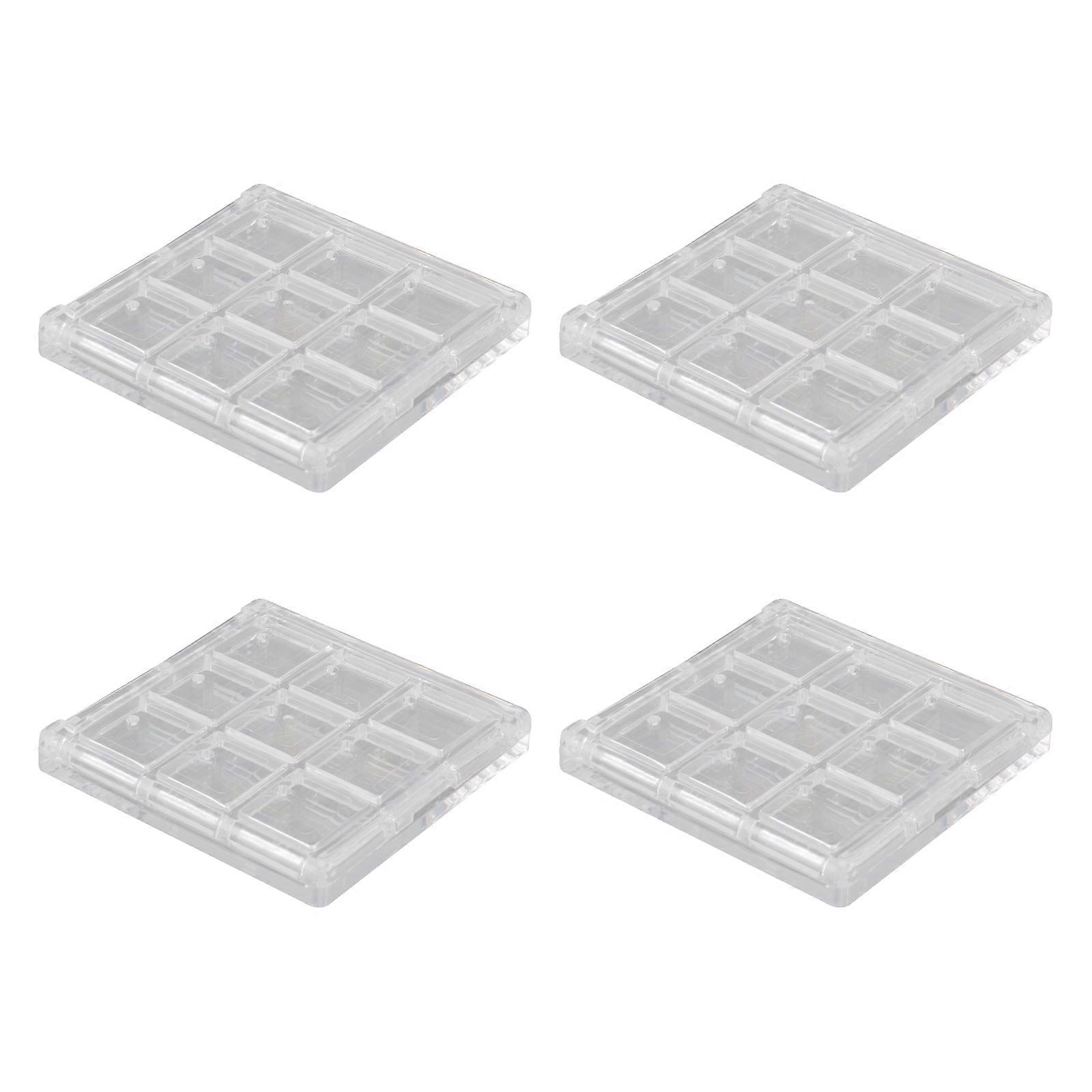 4pcs Eyeshadow Sub Package Boxes Compartment Eyeshadow Organizer Containers
