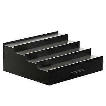Sephyroth Cologne Organizer for Men,4 Tier Cologne Display Shelf with Drawer Storage, Perfume Storage Display Risers