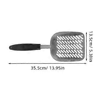 Metal Cat Litter Scoop Alloy Poop Scooper for Cat Litter 2Pcs