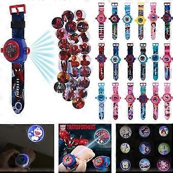 Orologio digitale - GETEK - Proiezione cartoni animati 3D - Silicone - 22 cm - Unisex