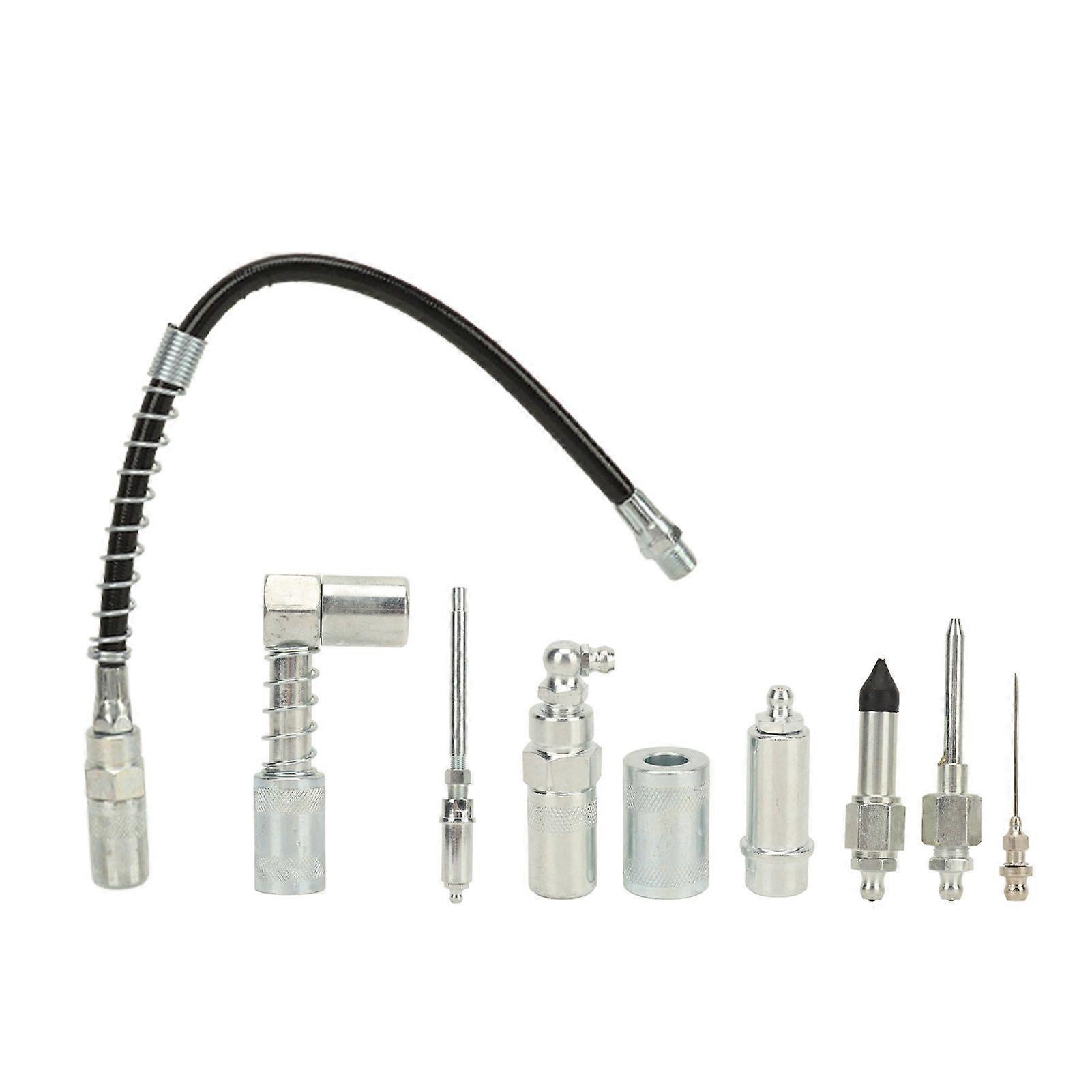 Quick Connect Grease Coupler Set, 9 Pieces, Durable and Versatile for Automotive, Farm, and Industrial Use