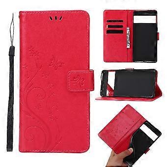 10 Colors Google Pixel 7 Pro Wallet Case with Wrist Strap - 3D Butterfly PU Leather Flip Cover Kickstand