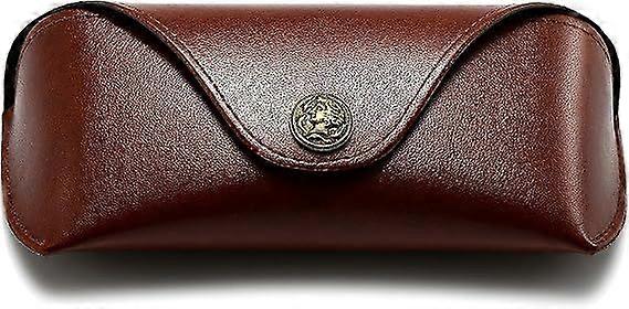 Portable Leather Hard Shell Glasses Case - Slim Case for Multiple Sunglasses