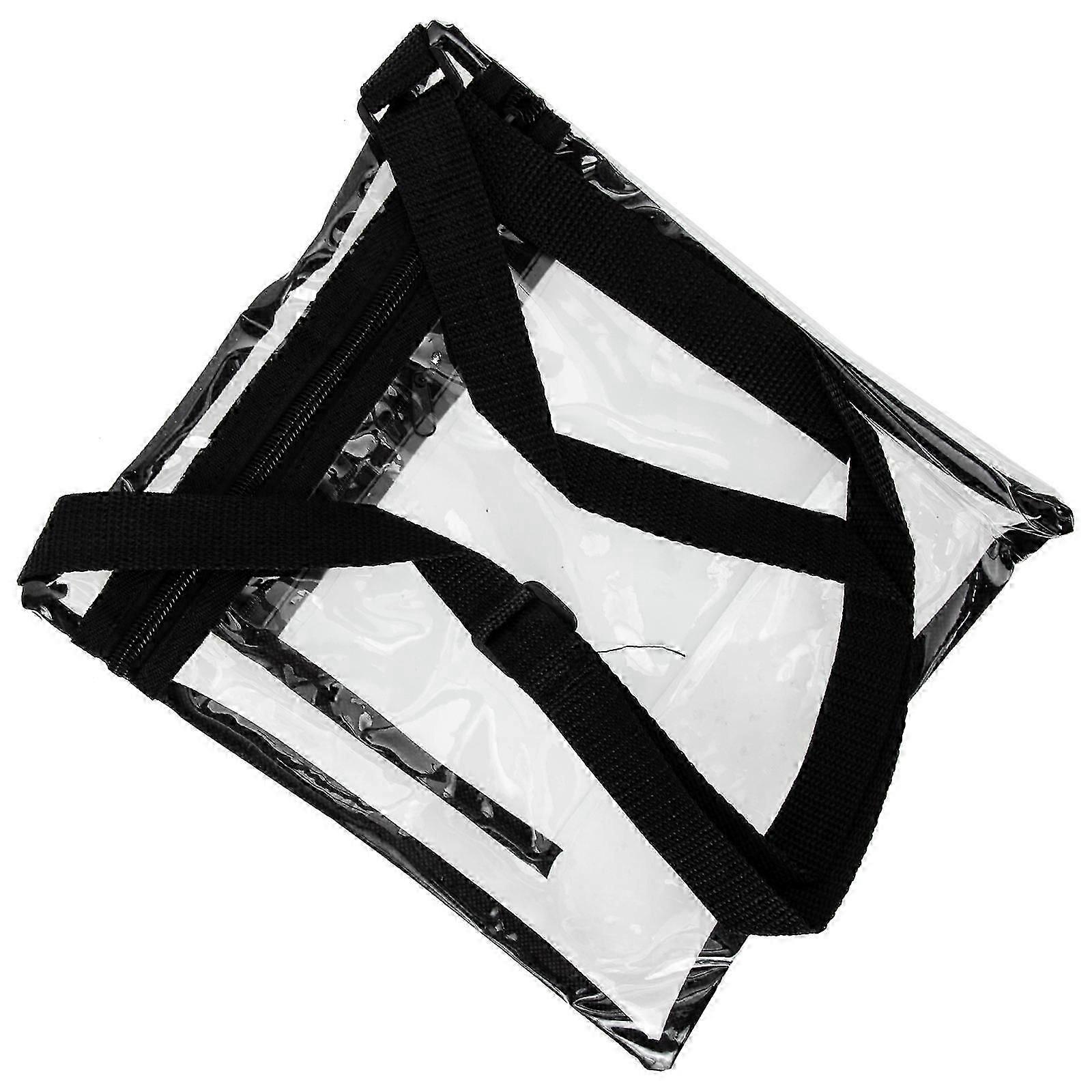 Multi-Function Stadium Bag Professional Clear Bag for Storage Black