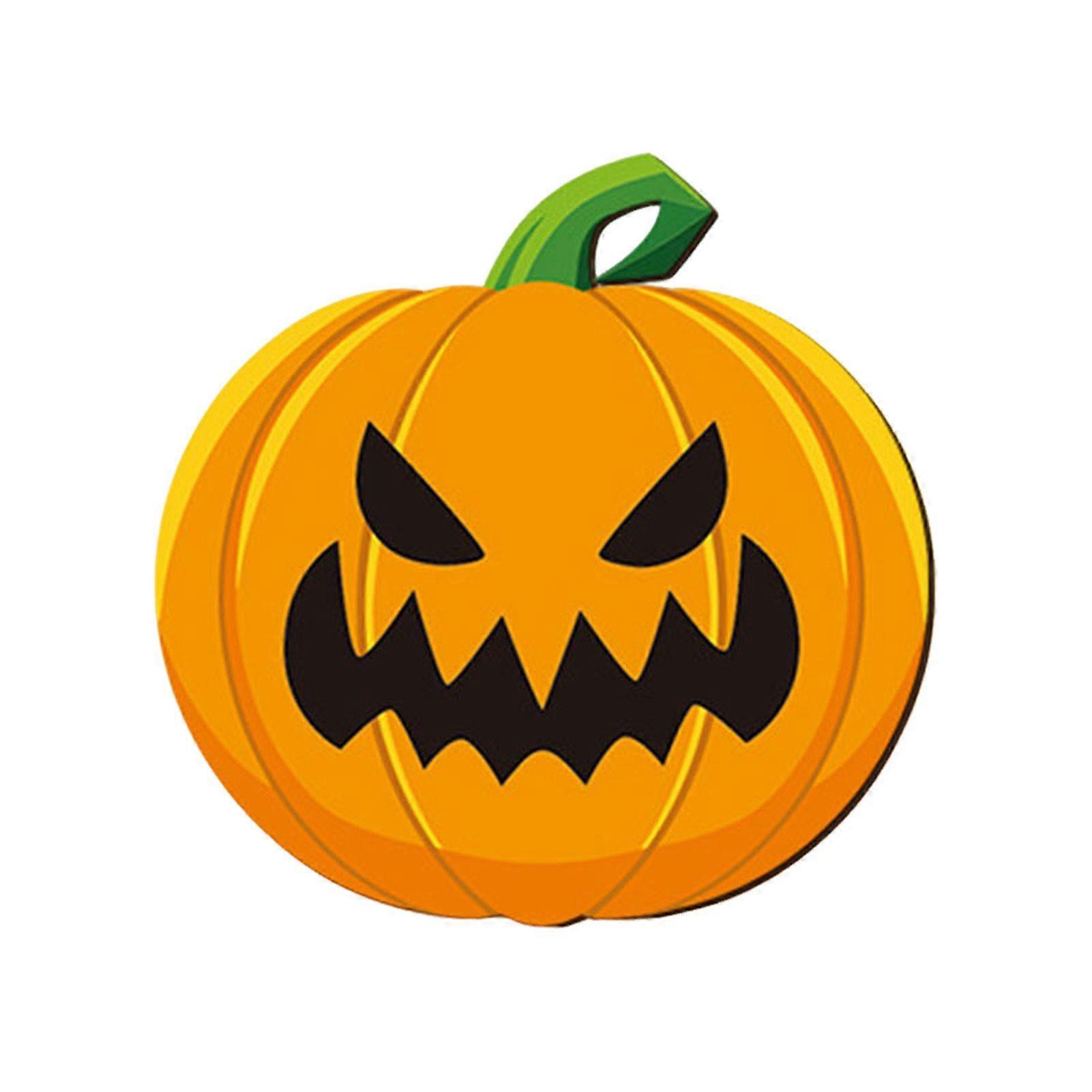 Wooden Pumpkin Coaster, Non-Slip Halloween Table Mat, Heat Insulation Waterproof Coaster, for Holiday Party Home Decor