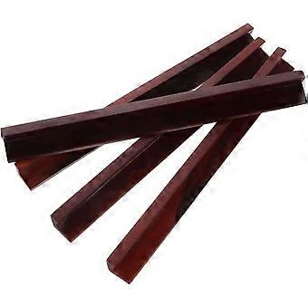 Wooden Mahjong Racks with Pushers 4-Pack Mini Tile Holders for American Mah Jongg Travel Game Domino Tray