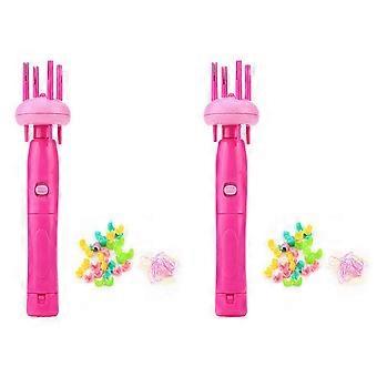 2X Women Portable Electric Automatic DIY Hairstyle Tool Braid Machine Hair Weave Roller Twist Braider Device Kit