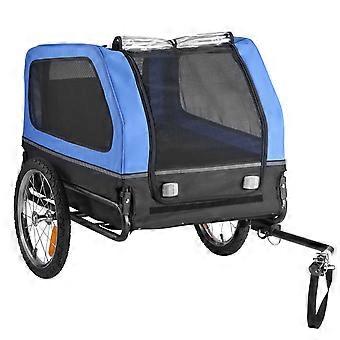 Przyczepka rowerowa dla psa, udźwig do 40 kg, transporter rowerowy dla małych i dużych psów, z szybkozłącznym kołem