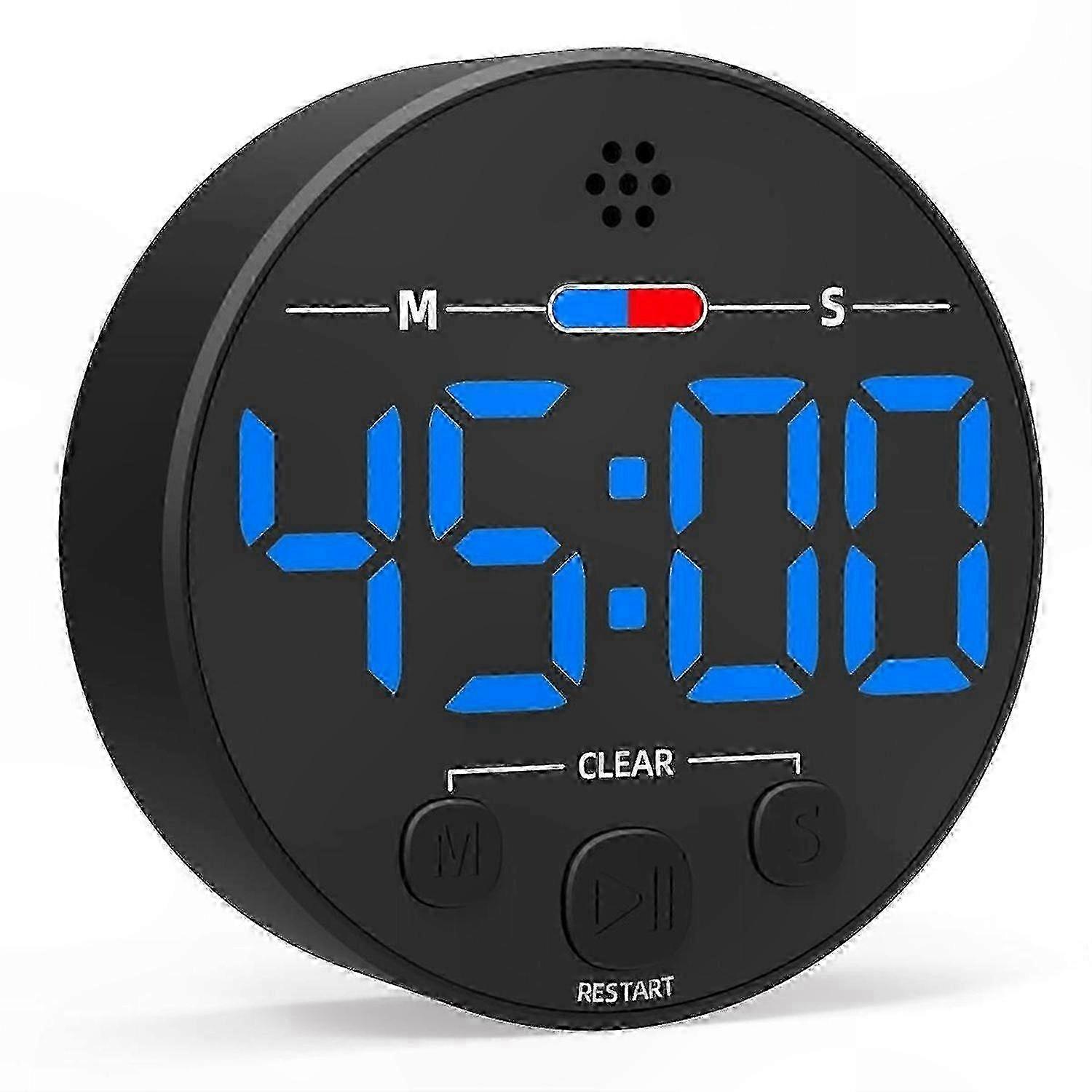 LED Digital Timer with Magnetic Back - Kitchen, Classroom, Study & Kids Time Management Tool