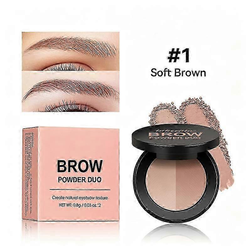 Professional eyebrow contour set, smooth, blendable formula for sparse or uneven eyebrows