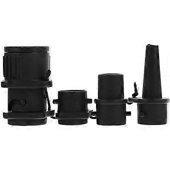 Air Pump Hose Adaptor Pump Converter for Kayak 4Pcs Durable ABS Black