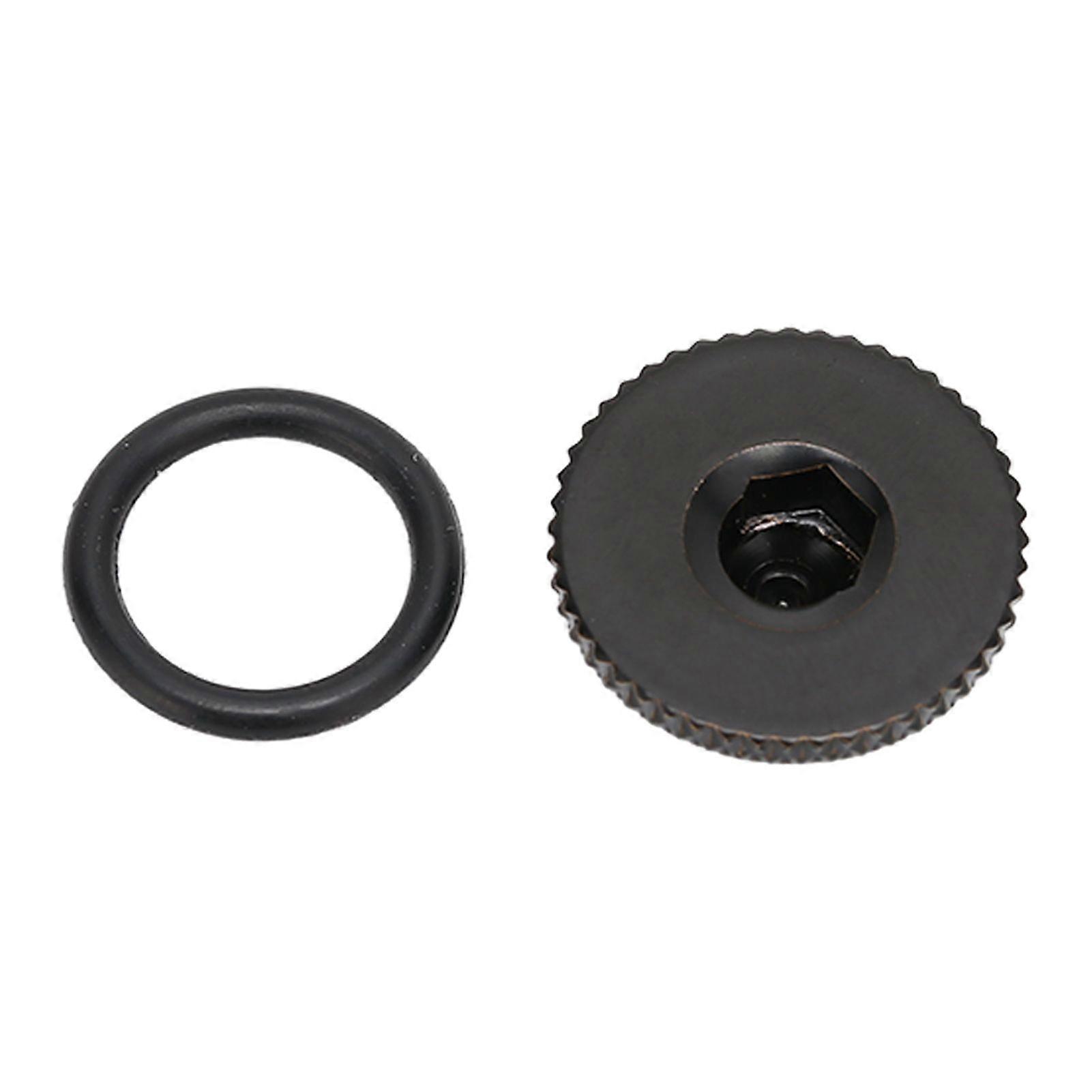 Water Cooling Compression Fitting Computer Water Cooling System G1/4 Thread Hexagonal Brass Ultra Thin Water Stop Plug Black