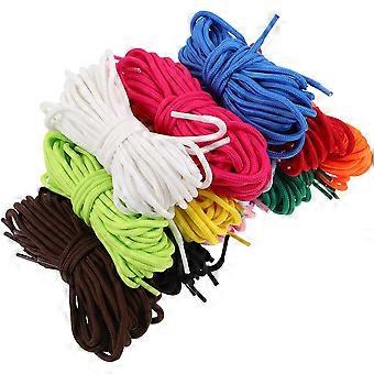 120 lacci rotondi in poliestere per scarpe sportive e da trekking, cordini colorati per scarpe da ginnastica, cappelli, pantaloni, confezione multipla da 12 colori
