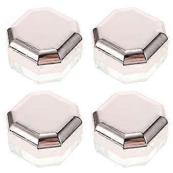 Loose Powder Box Octagonal Makeup Powder Case for Storage 12Pcs Rose Gold