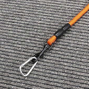 Cadena para perros, cuerda de tracción práctica para mascotas, 1 correa de tracción para exteriores, color naranja.