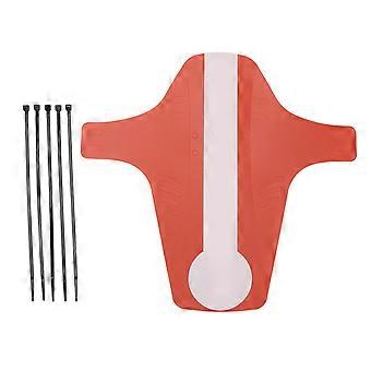 Bike Mudguard Flexible Bendable Lightweight Portable Small PP Bicycle Back Fender for Mountain Bike Road Bike Red