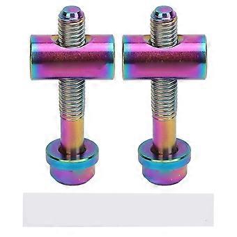 2stk cykel sadelpind fast skrue m5x30mm ti legering cykel sadelpind faste bolte til cykling DIY reservedele farverig