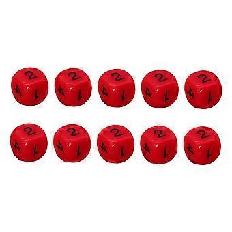Number Dices Set, 10 Acrylic Learning Dices with Clear Black Numerals and Easy Grip Shape for Classroom Counting Review  Yellow