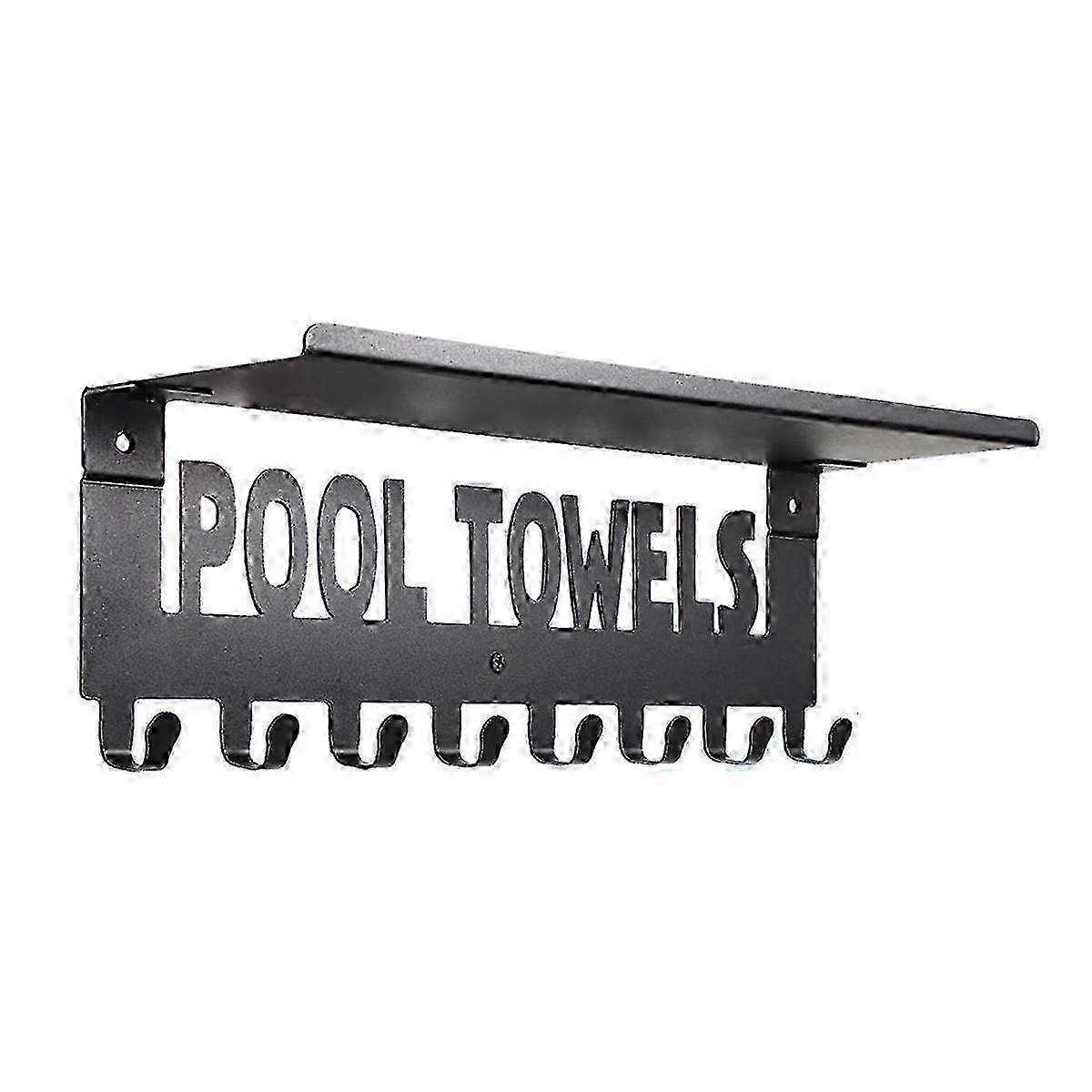 Wall Mount Pool Towel Holder with Shelf